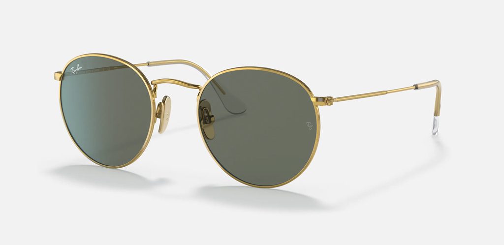 Alternative view of RAY BAN ROUND METAL TITANIUM 8247