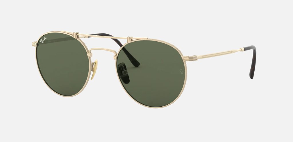 Alternative view of RAY BAN ROUND TITANIUM 8147