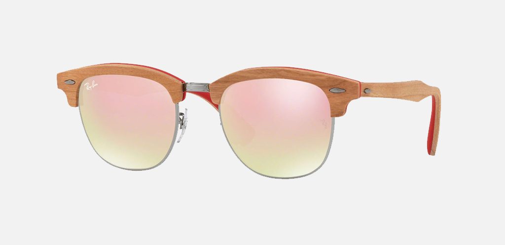 Alternative view of RAY BAN CLUBROUND WOOD 4246M (MADERA)